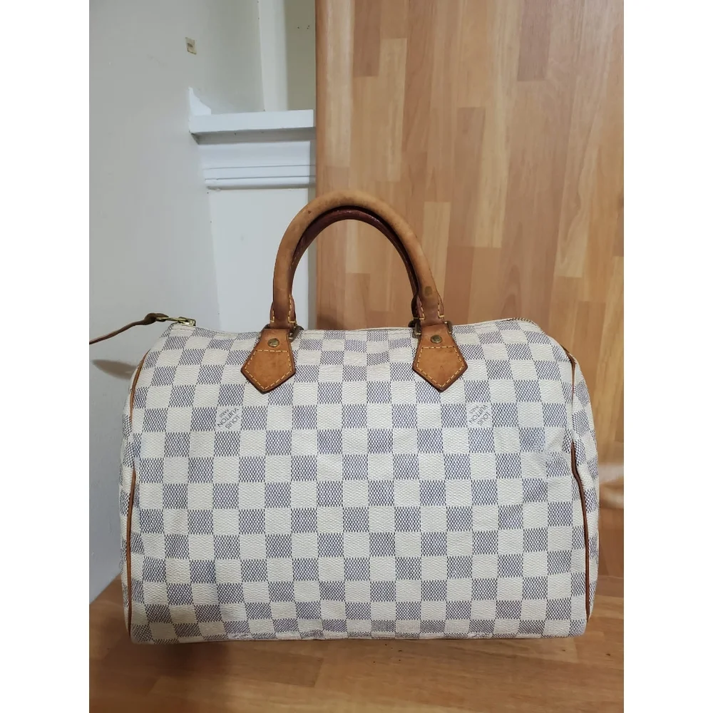 LOUIS VUITTON Damier Azur Speedy 30 - Picture 5 of 12